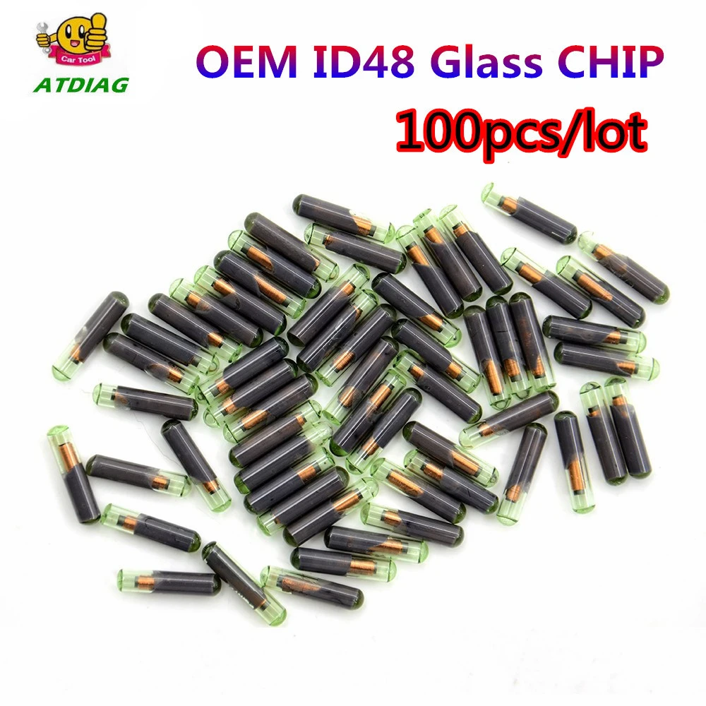 1pcs Car Key Chip Blank OEM ID48 Chip Auto Transponder Chip Glass ID 48 Unlock Chip