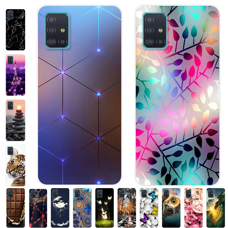 For Coque Samsung Galaxy A71 A51 M31 Case M31S Soft Silicone Back Case for Samsung A71 M31S Cover A 51 Shockproof case M31 Cover