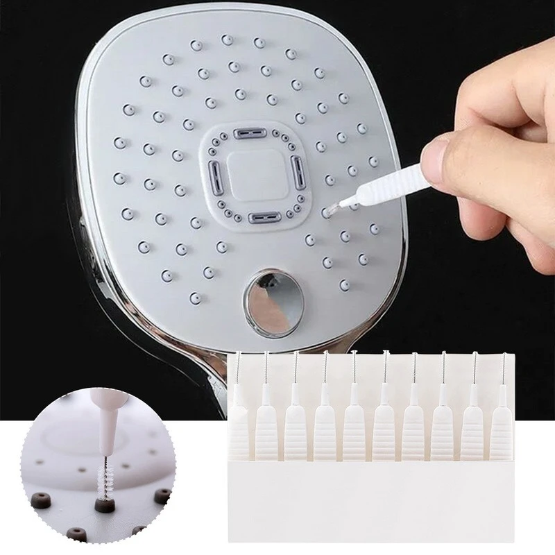 New 10pcs/set Shower Head Cleaning Brush Washing Anti-clogging Small Brush Pore Gap Cleaning Brush For Kitchen Toilet Phone Hole