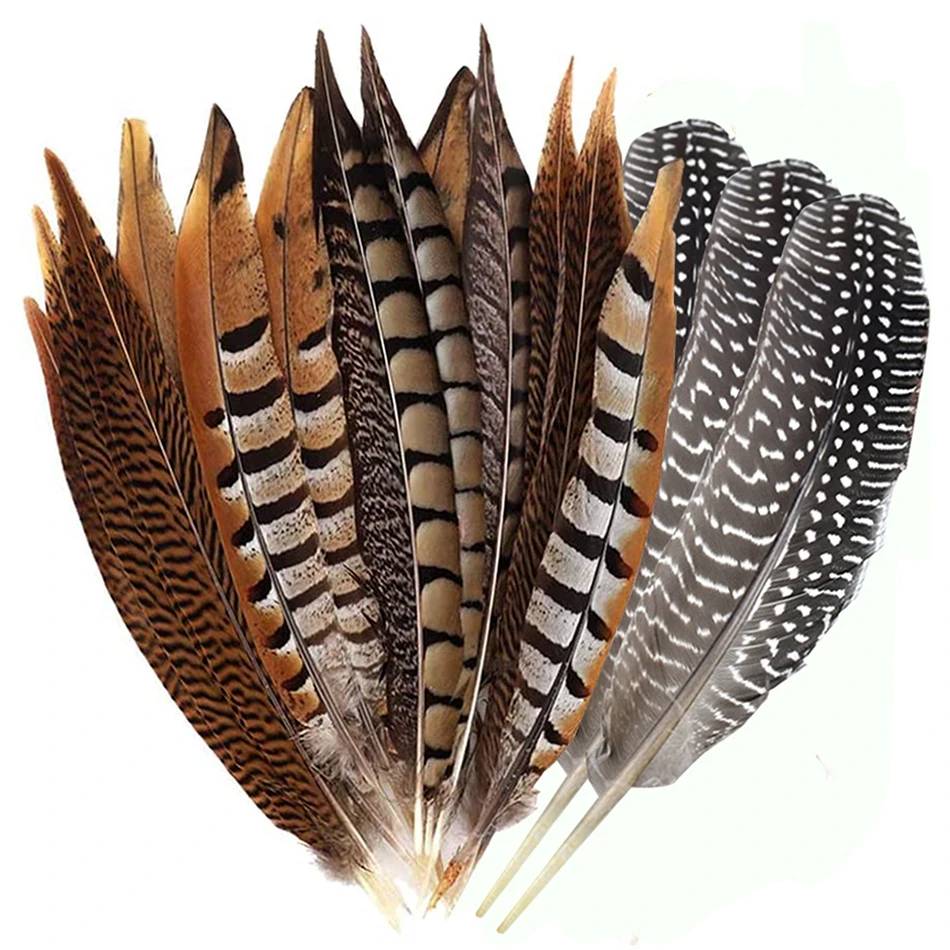 10Pcs/Lot Natural Plume Lady Amherst Pheasant Feathers For Crafts Party Decoration Ringneck Pheasant Tail Feathers Wedding DIY