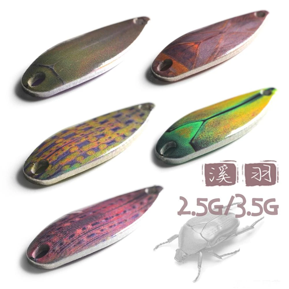 2020 New Trout XY Insects Spoon lURE 2.5g 3.5g Stream Winter Small Mini Metal Bait For Crappie Bass Tilapia Fishing