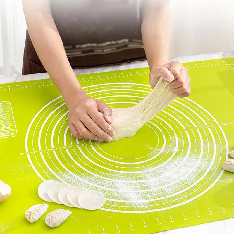 New Silicone Kitchen Kneading Dough Mat Cookie Cake Baking Mat Tools Thick Non-stick Rolling Mats Pastry Accessories Sheet Pad