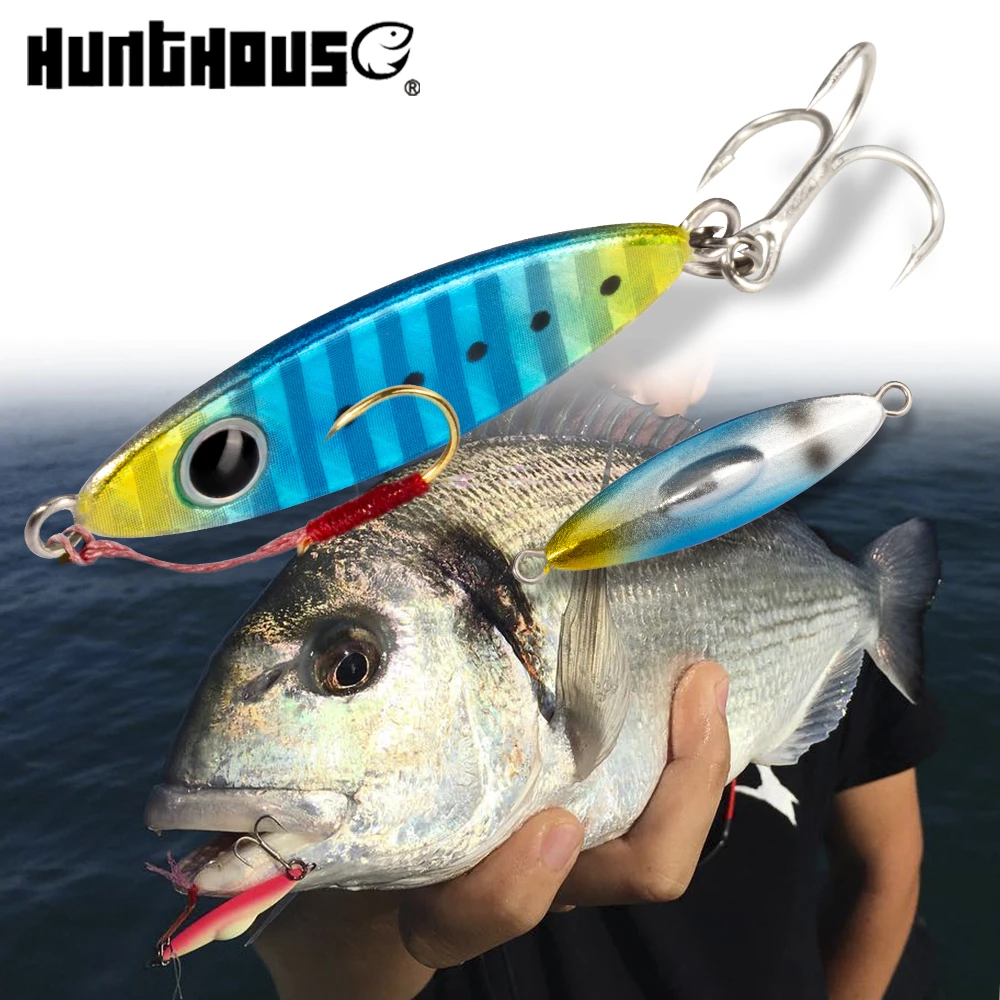 Hunthouse SeaRide Mini Micro Jig 38mm 10g Fishing Lure Metal Jig Lures Saltwater Casting Jigging Bait For Fishing Trout Leerfish