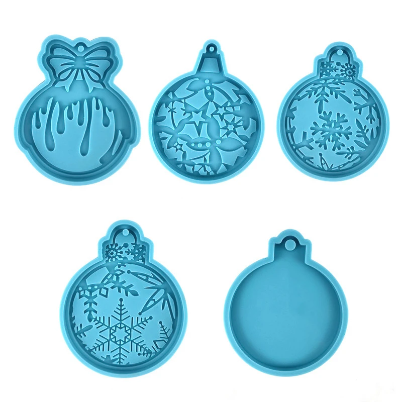 Silicone Moulds Christmas Ball Keychain Resin Crafts Silicone Mold Epoxy Mold Candy Chocolate Jewelry Making Pendant Clay Molds#