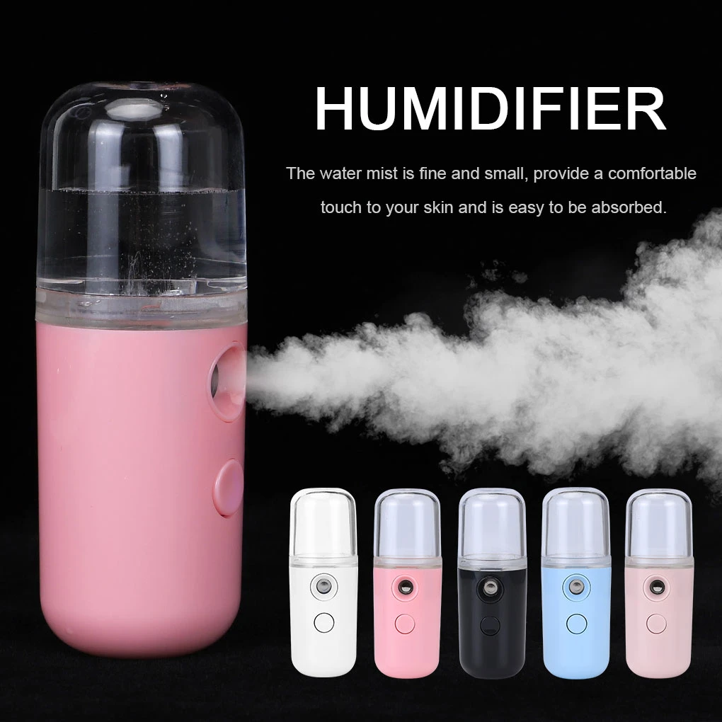 30ml Mini Nano Face Steamer USB Nebulizer Facial Sprayer Humidifier Hydrating Anti-aging Wrinkle Women Beauty Skin Care Sprayer