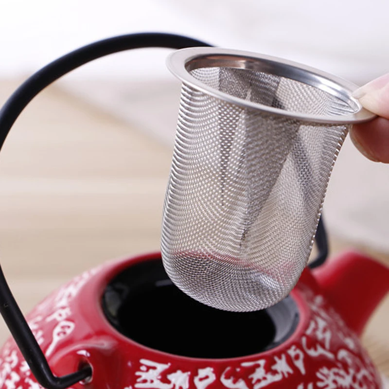 Reusable Stainless Steel Mesh Tea Infuser Tea Coffee Strainer Teapot Tea Leaf Spice Filter Drinkware Kitchen Accessories