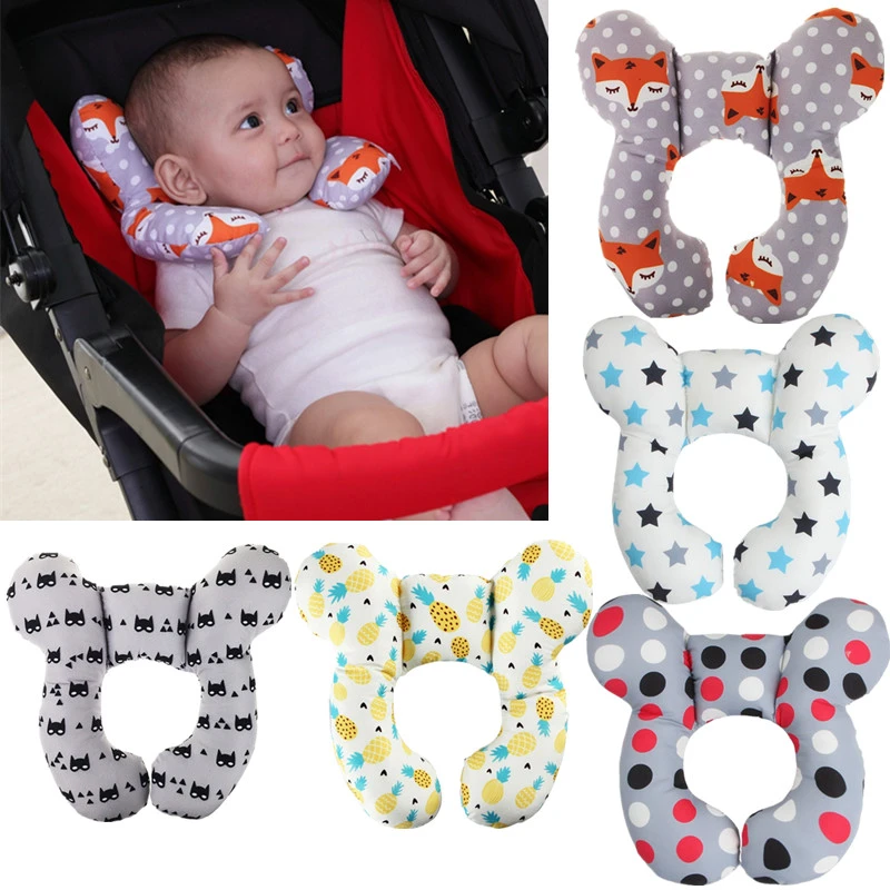 Protective Travel Car Seat Head And Neck Pillow Soft Neck Support Pillow Children U Shape Headrest Head Protection Cushion