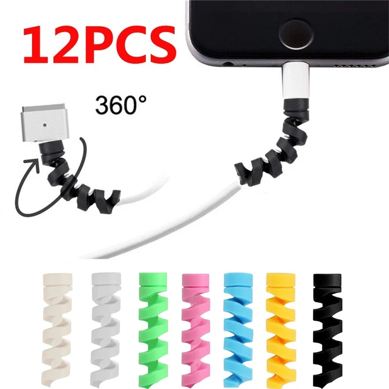 Charging Cable Protector For Phone Cable holder Ties cable winder Clip For Mouse USB Charger Cord cable organizer management