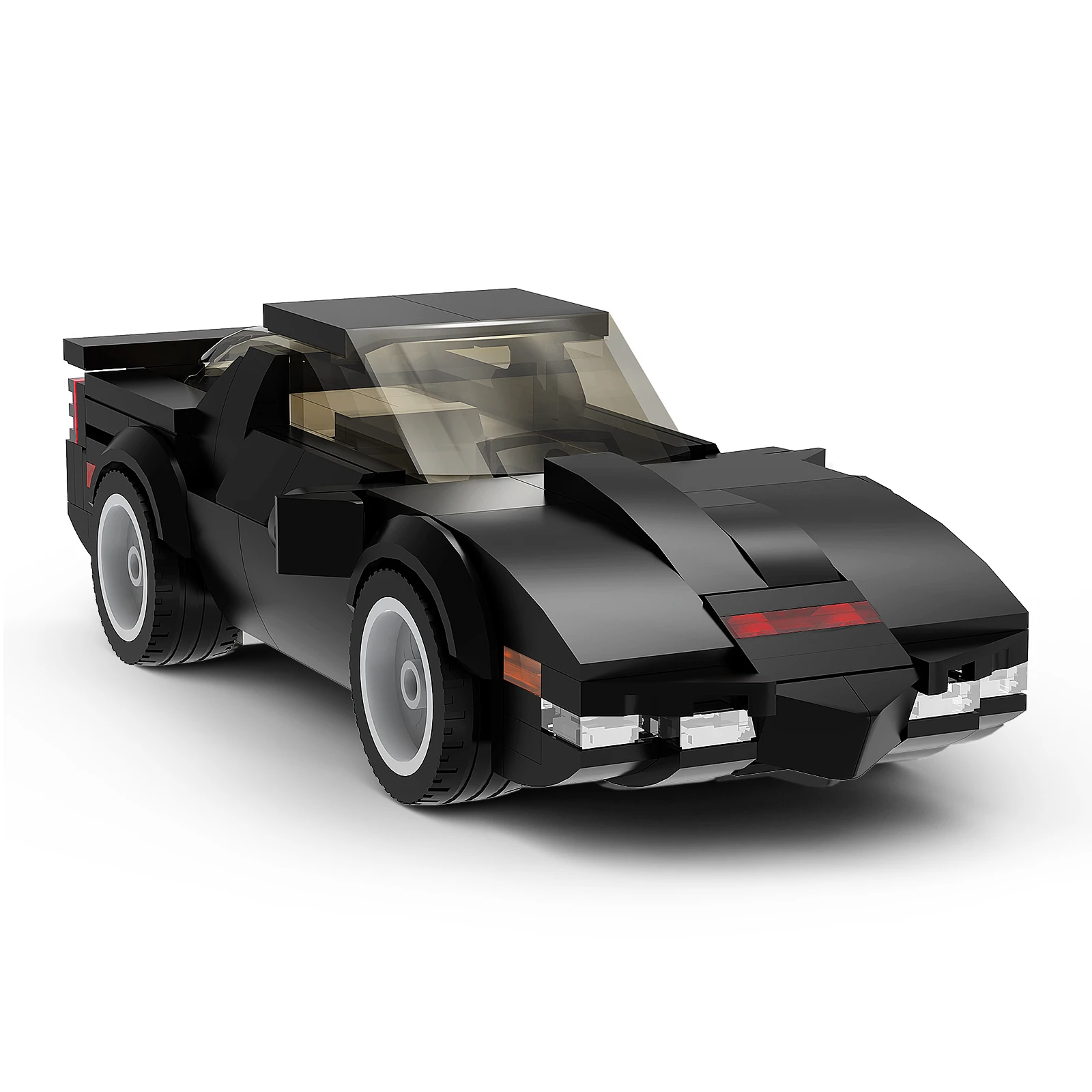 MOC Mechanical Classic Car Knights KITT Model Bricks High-techal Classical Racing Vehicle Toys For Boys Gift 208pcs