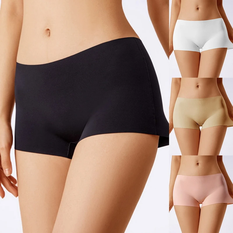 Women Underwear Seamless Panties Sexy Solid Lady Panties Comfortable Boxers Panties Breathable Shorts Intimates Mid Waist Briefs