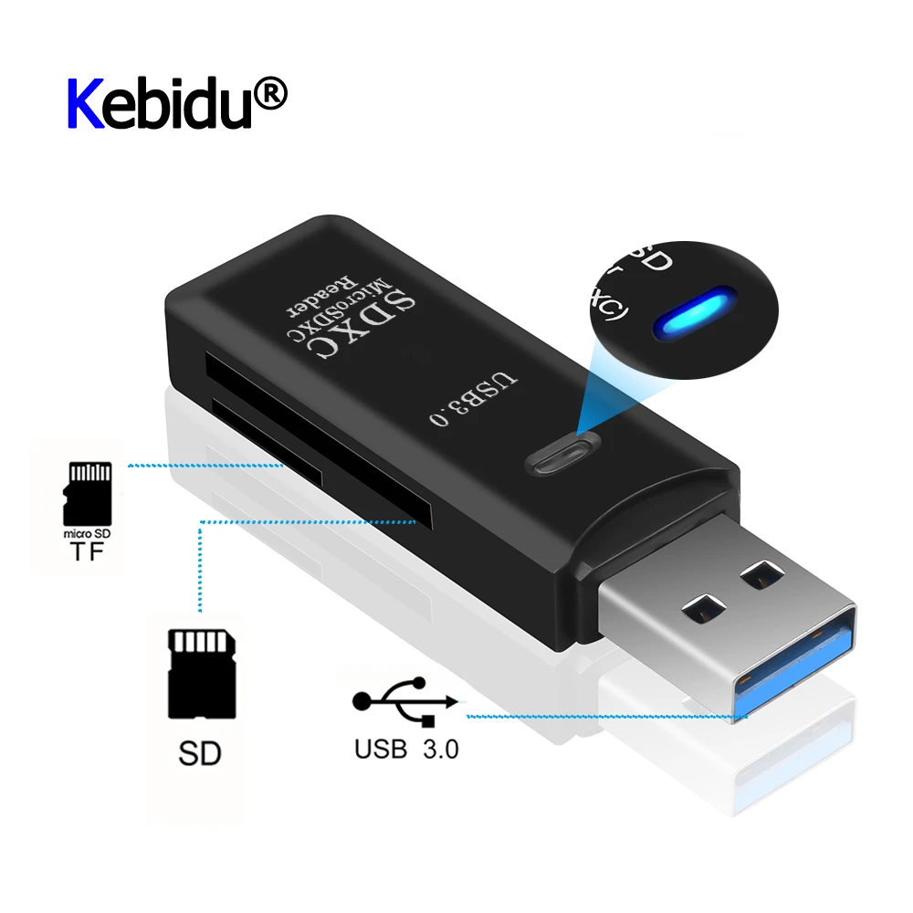 Mini Card Reader USB 3.0 SD/Micro SD TF OTG Smart Memory Card Adapter For Laptop USB 3.0 Multi Smart Cardreader SD Card Reader