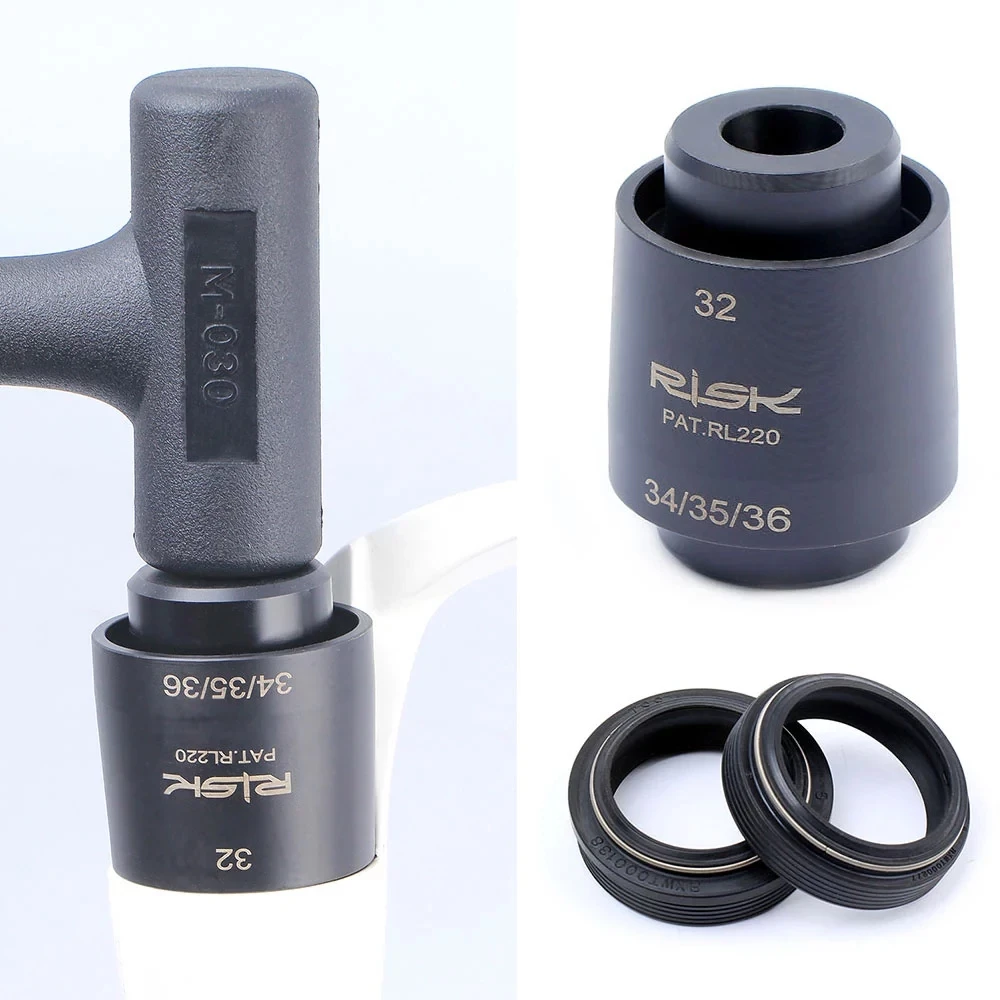 RISK Mountain Bike Suspension Front Fork Oil Seal Dust Seal Installation Tool 32/34/35/36mm MTB Bicycle Shock Absorb Fork RL220