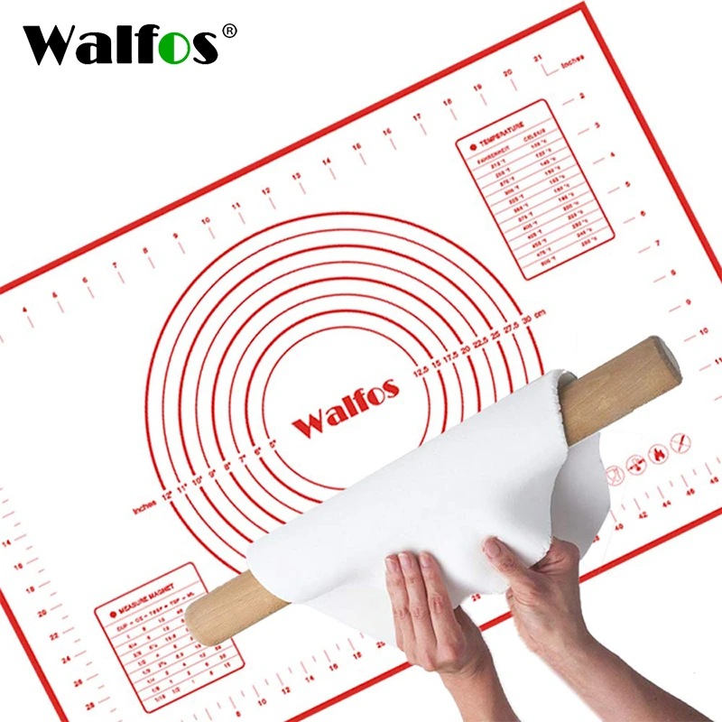 WALFOS 1 Piece 50x70cm Non Stick Silicone Baking Mats Sheet  Liner Pad Baking Mat Oven Pasta Kitchen Tools