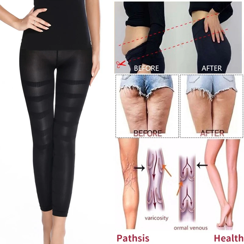 Shapewear Anti Cellulite Compression Leggings Leg Slimming Body Shaper High Waist Tummy Control Panties Thigh Sculpting Slimmer