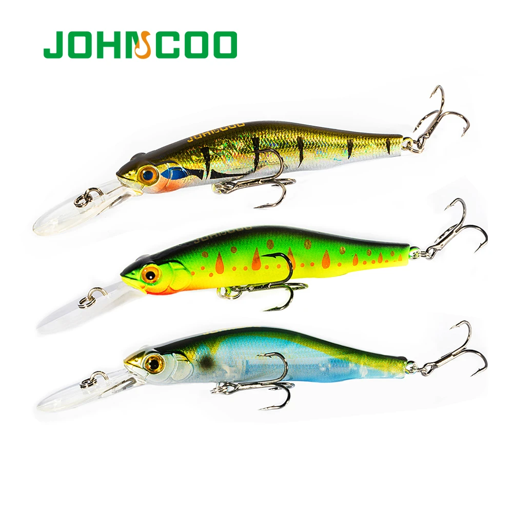 JOHNCOO Orbit 80SP-DR Hard Minnow Fishing Lure Hard Bait Wobblers for Deep Dive 80mm 9.5g High Quality Fishing Bait Wobbler