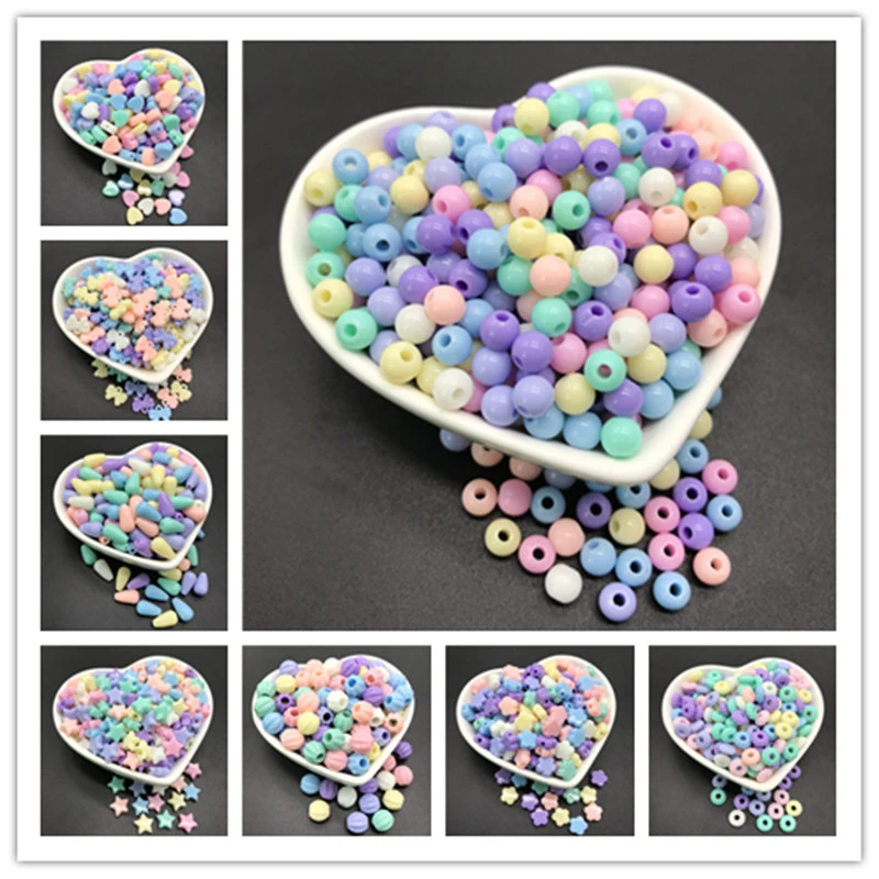 Wholesale Colorful Acrylic Beads forJewelry Making Handmade DIY Necklace Bracelet Accessories