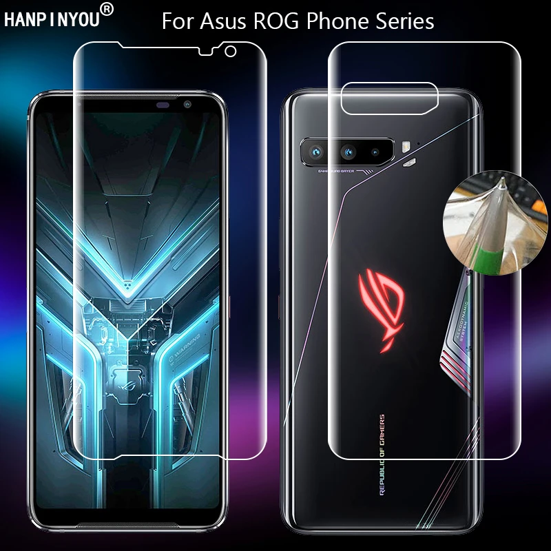 For Asus ROG Phone 5 Pro 3 2 ZS661KS Strix Clear TPU / Matte Anti-Fingerprints Hydrogel Full Cover Soft Screen Protector Film