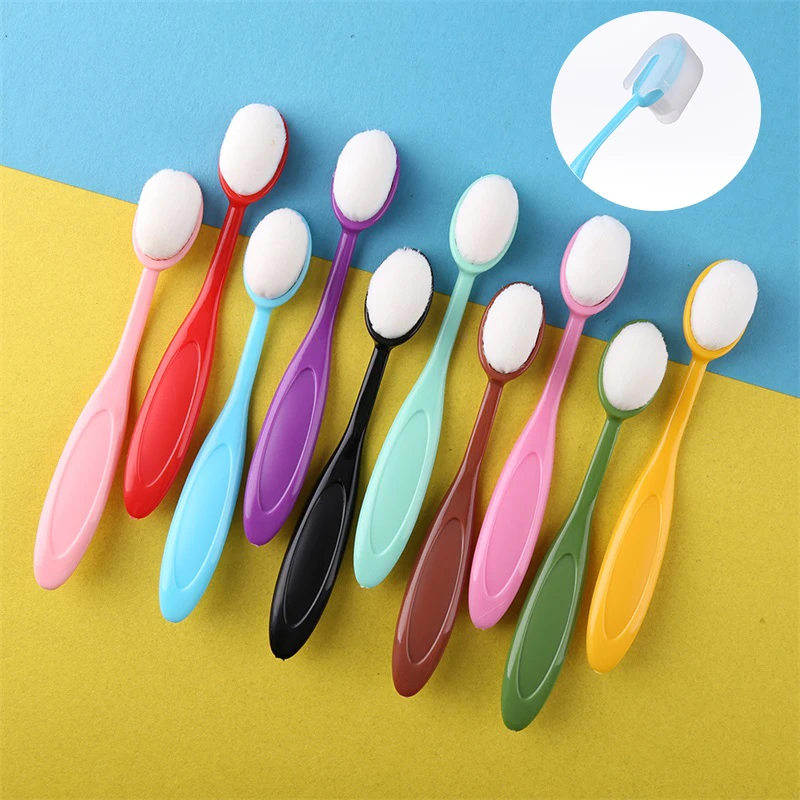 Mixed Colors Blending Brushes With Cap 10pcs/set DIY Scrapbooking Painting Crafts Card Stencil Making Ink Application Tools