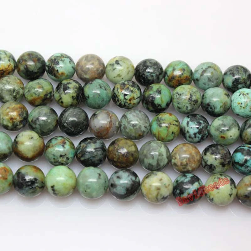 Factory Price Natural Stone African Turquoises Round Loose Beads 16