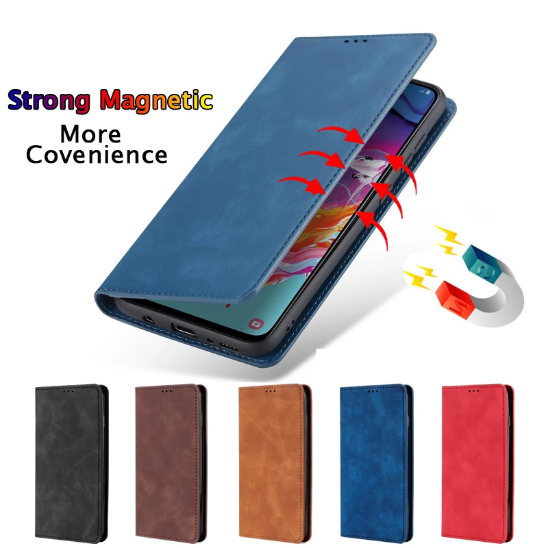 Magnetic Leather Book Flip Phone Case For Xiaomi Mi 9 A3 A2 Lite A1 Card Holder Cover For Redmi Note 8 7 5 6 Pro 4X 4 6A Plus 8T