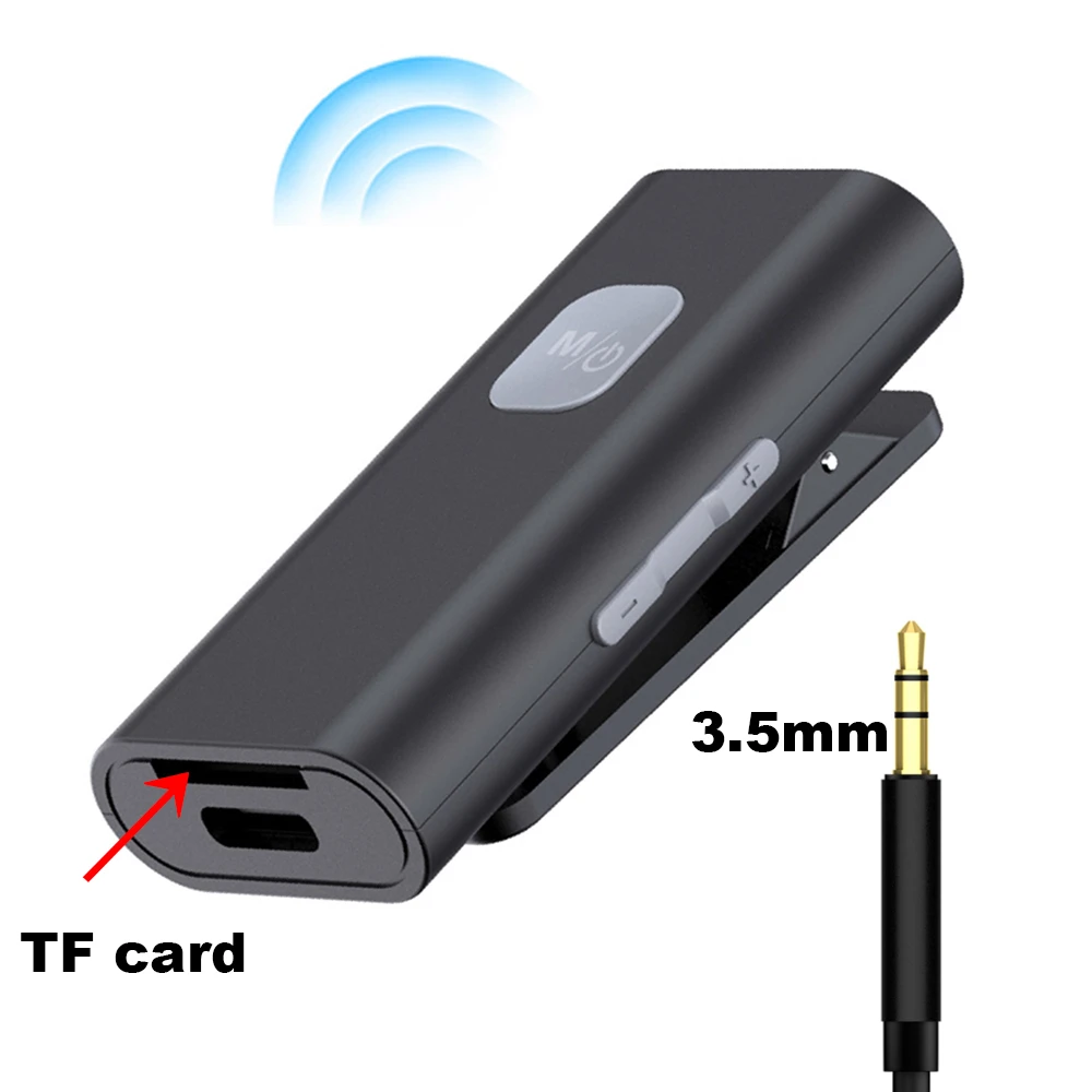 Wireless Bluetooth-compatible  Receiver Transmitter Adapter 3.5mm AUX Jack Audio Support Microphone 5.0 MP3 Player A7