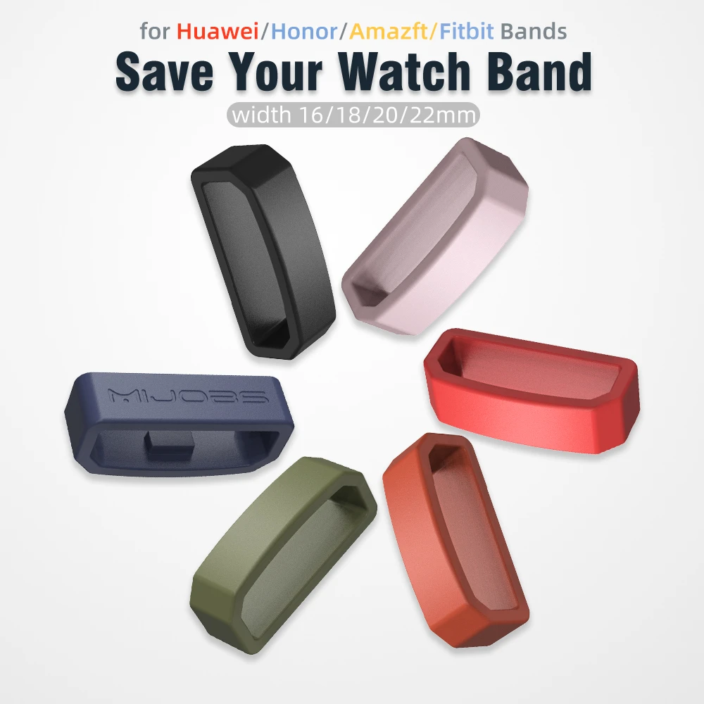 Watch Band Ring for Huawei GT2  Honor4  Band 5 5i for Amazfit Bip GTS Fitbit Charge 3 4 Band Keeper Security Holder Retainer