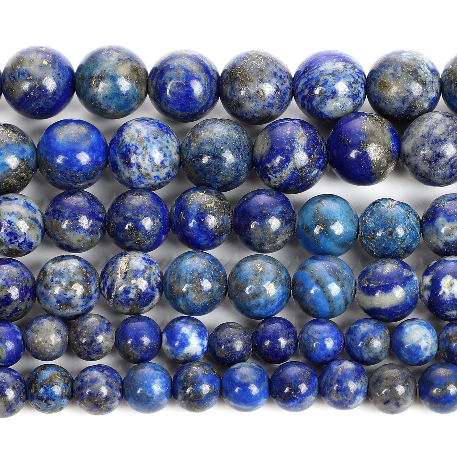 Natural Stone Lapis Lazuli Beads Round Loose Beads For Jewelry Making Diy Bracelets Necklace Accessories Beads 4/6/8/10/12MM