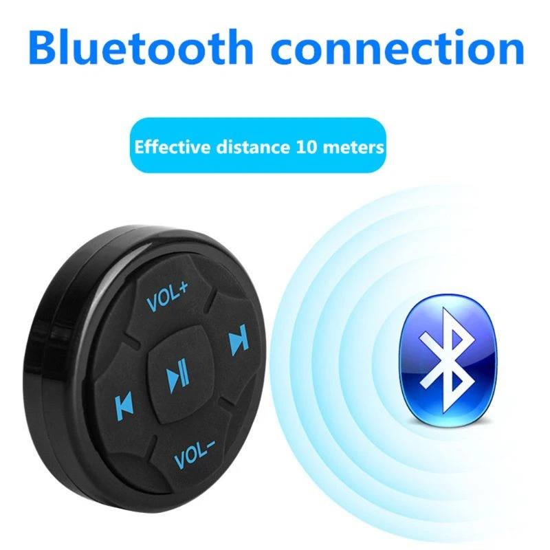 N1HC Car Steering Wheel Wireless Bluetooth-compatible Remote Control Media Button