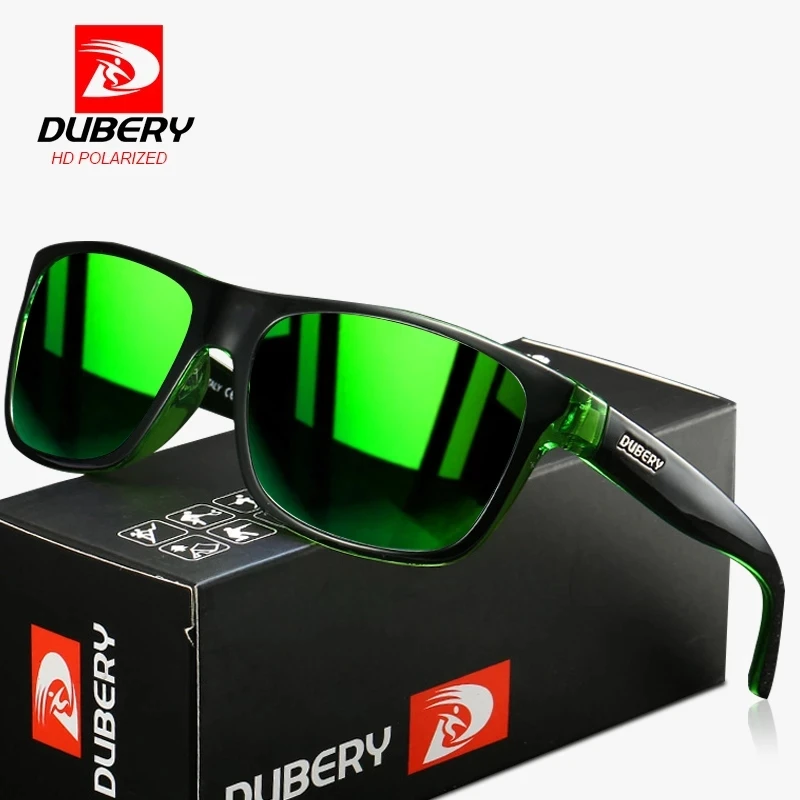 DUBERY 2021 New Popular Polarized Sunglasses Men Ultralight Square Sport Driving Sun Glasses Male UV Protection Design Unisex