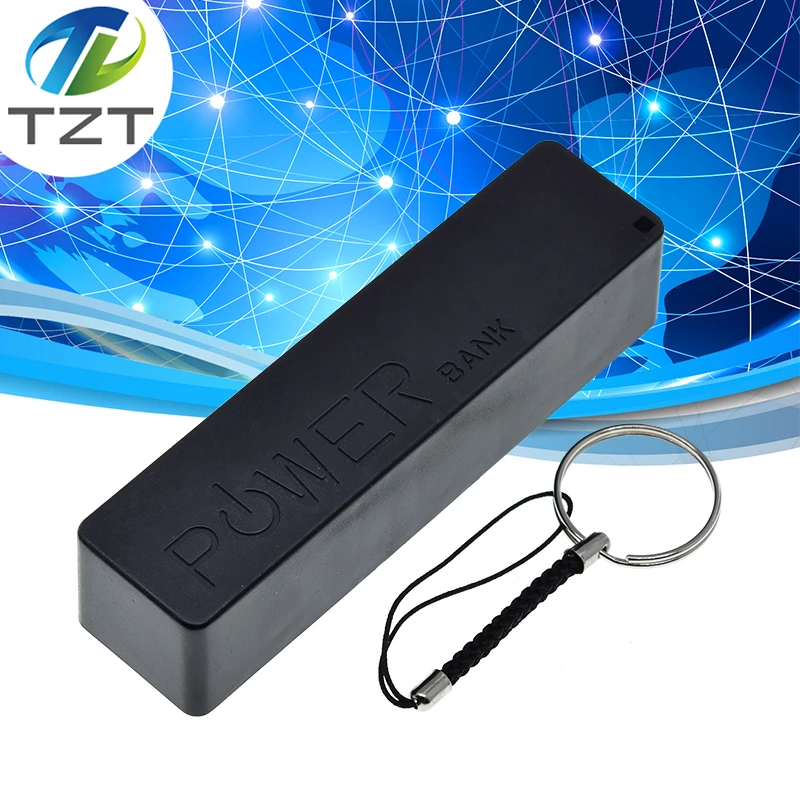 TZT USB Power Bank Case Kit 18650 Battery Charger DIY Box Shell Kit  Black For Arduino