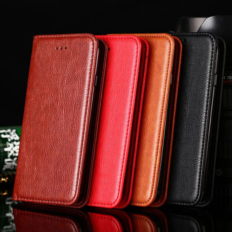Leather case for Huawei P8 Lite P9 Lite P10 Lite plus P20 Pro Lite P30 Lite Pro P40 Lite E Pro P Smart Plus Z No Magnet cover