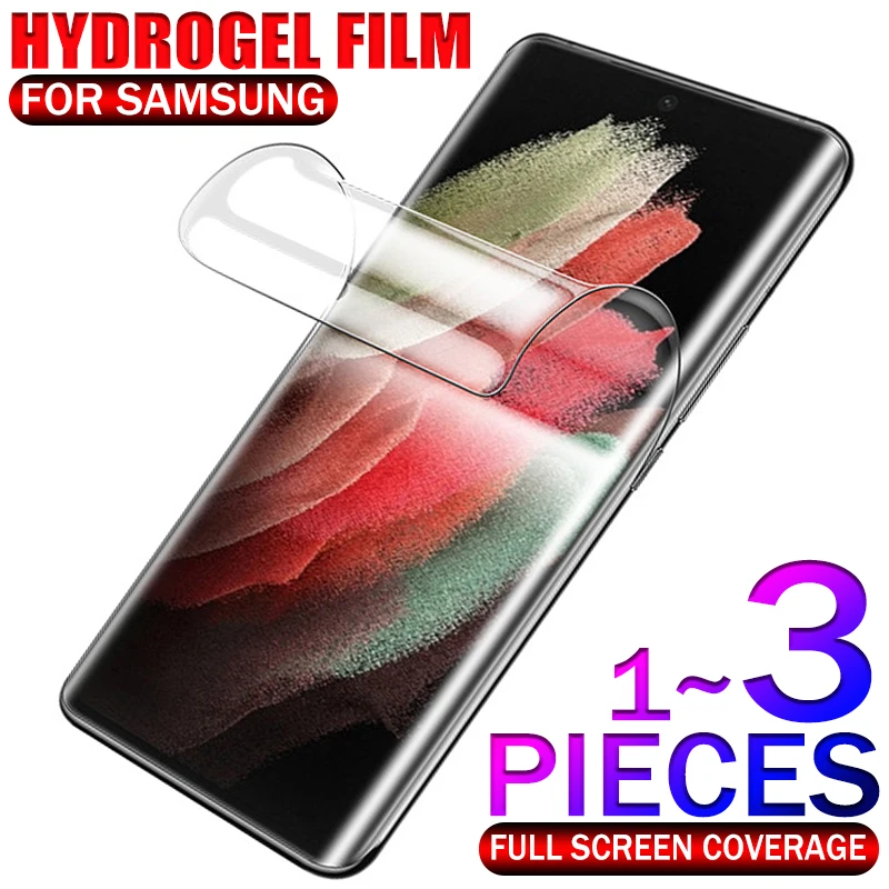 Hydrogel Film For Samsung Galaxy S20 Plus Ultra S21 Screen Protector For Note 20 Ultra 10 8 9 S10 Plus S10 E 20Ultra Not Glass