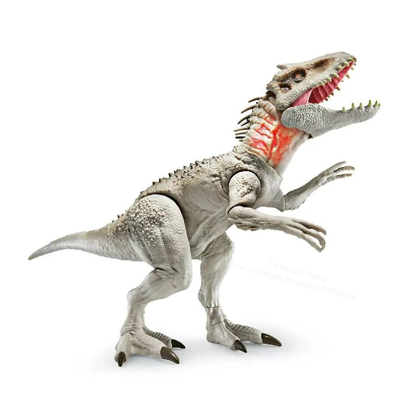Jurassic World Big Size Indominus Rex Dinosaur Tyrannosaurus Series Movable Joints Sound Effects Model Toy For Children Boy Gift
