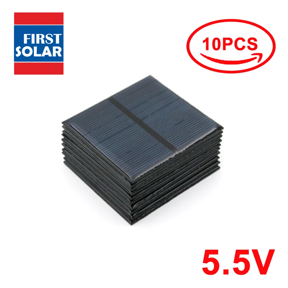 Solar Panel 5.5V Mini Solar System DIY For Battery PV Cell Phone Chargers Portable 70mA 80mA 100mA 110mA 160mA 180mA 291mA
