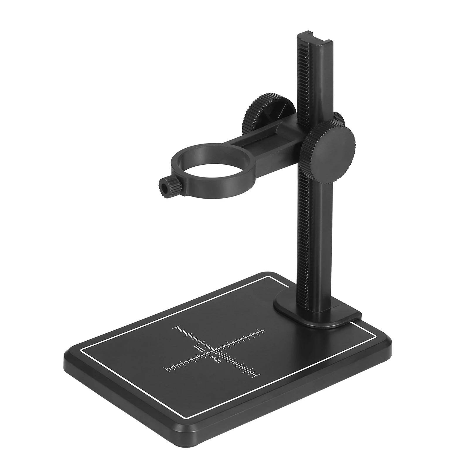 Digital Microscope Stand Magnifier Camera Up and Down Adjustable Stand Holder Universal Support Bracket Large Base with Scales