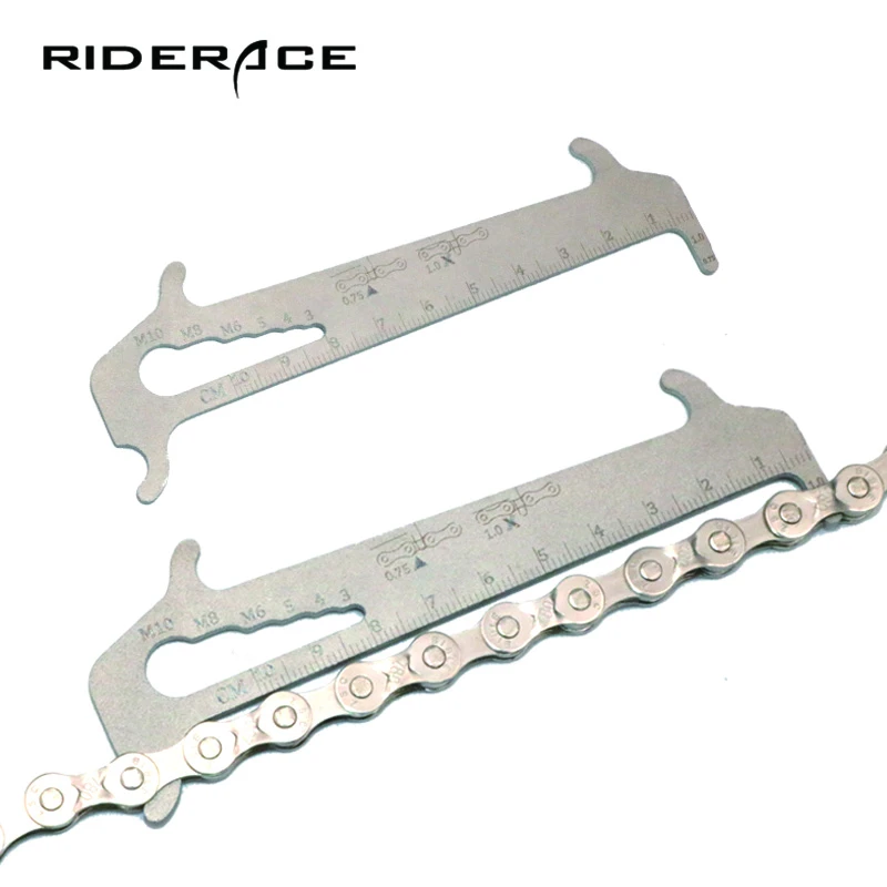 Bicycle Chain Wear Checker Indicator Stainless Steel Card Gauge Measurement Ruler Cycling Repair Tools MTB Bike Accessories