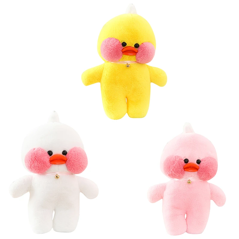 30cm Cartoon Cute LaLafanfan Cafe Duck Plush Toy Stuffed Soft Kawaii Duck Doll Animal Pillow Birthday Gift for Kids Children