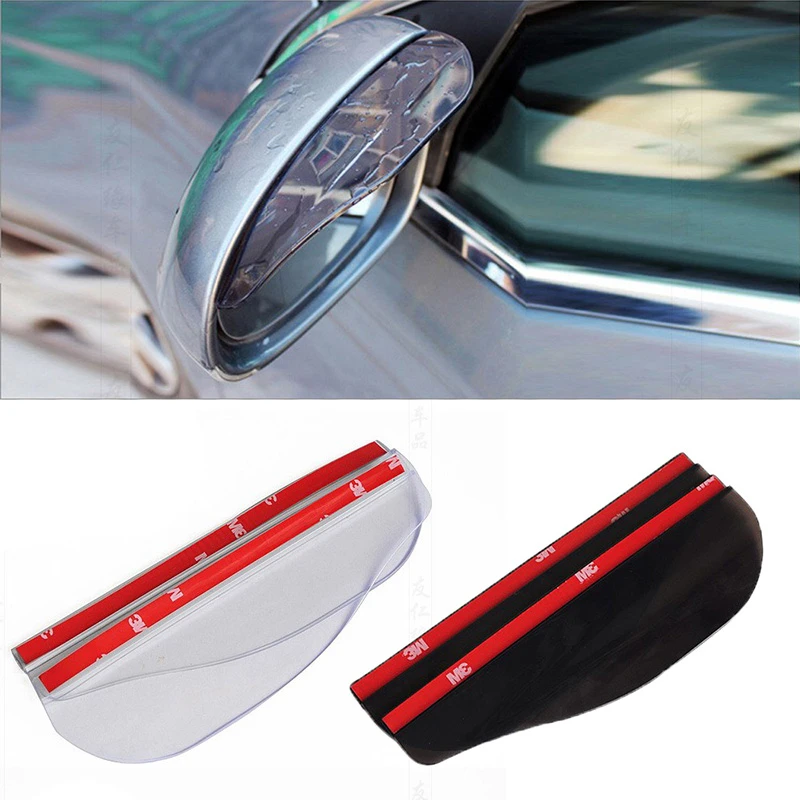 2 Pieces Car side Mirror waterproof Sun Visor Rain Eyebrow Auto Car Rear View Side Rain Shield Flexible Protector For Car