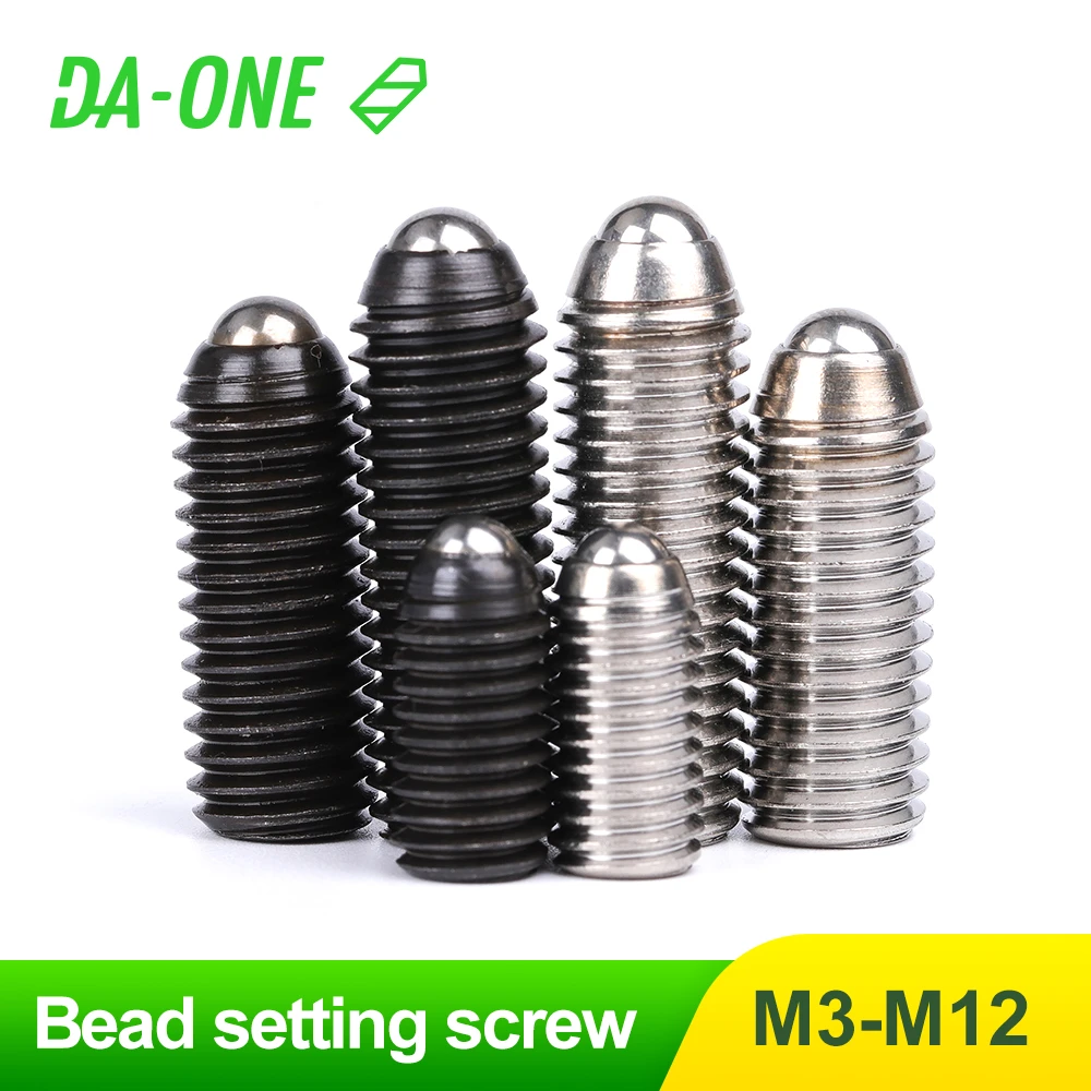 M3 M4 M5 M6 M8 M10 M12 Black Grade 12.9 304 stainless steel Hex Socket Allen Spring Ball Plunger Grub Point Set Screw Bolt