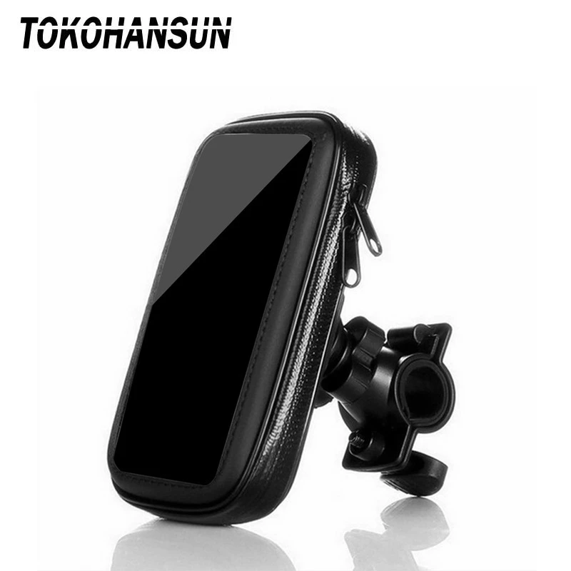 Waterproof Bag Motorcycle Phone Holder 360 Mount in Bike Stand Support Mobile Cell Cellphone Smartphone For iPhone X Max Xiaomi