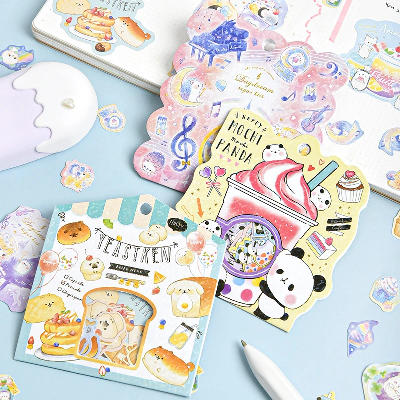 Kawaii Animal collection Decorative Stickers Scrapbooking Stick Label Diary Stationery Album cute Penguin Shiba Inu bear sticker