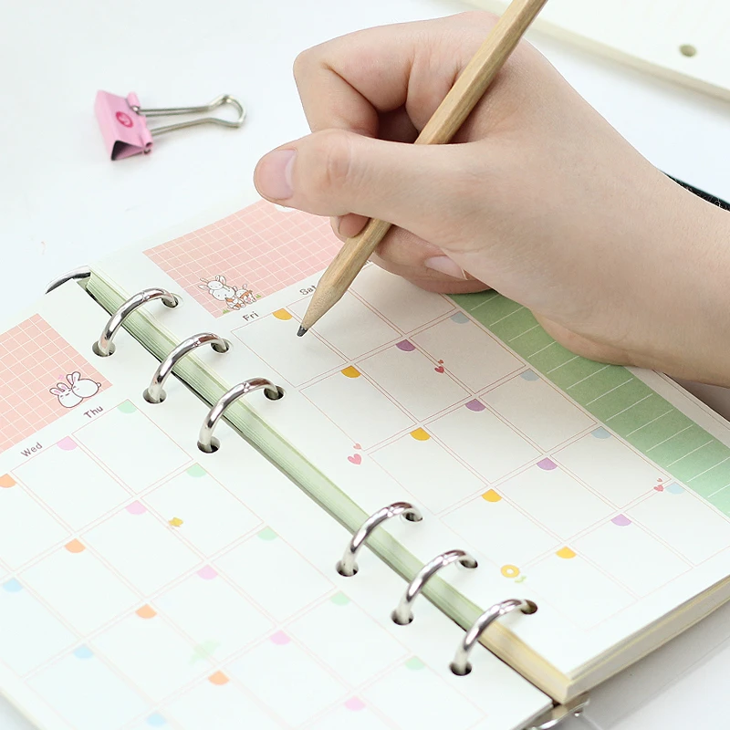 JIANWU  A5 A6Lovely style loose leaf notebook notebook with inner core office supplies  kawaii