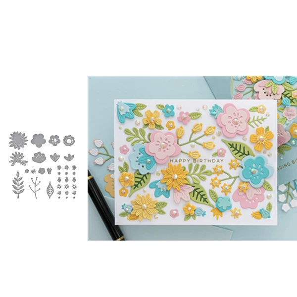 flower Cutting Dies for DIY Scrapbooking/photo album Decorative Embossing DIY Paper Cards and die