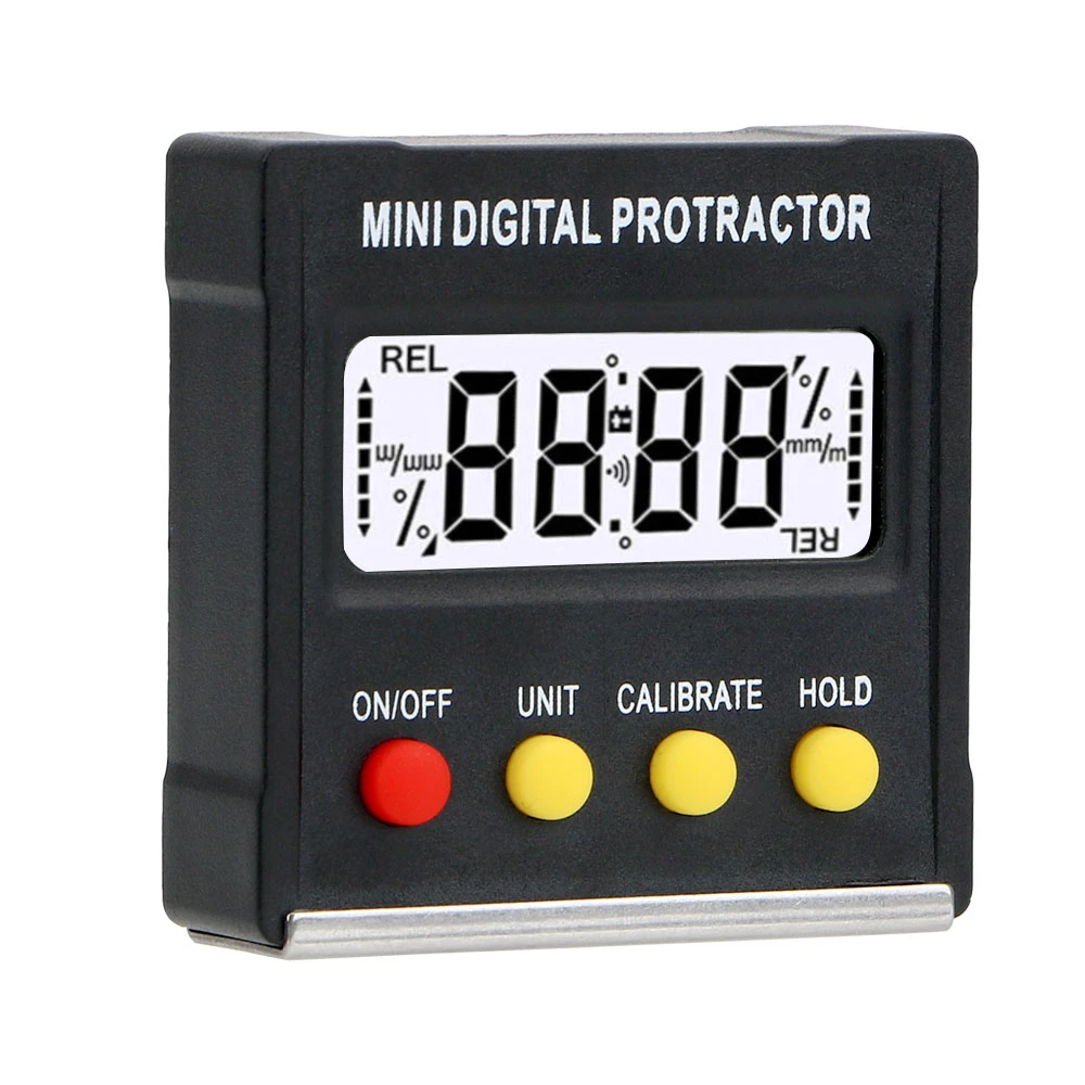 Magnetic Base Digital Angle Finder Electronic Level Box 360 Degree Bevel Box Mini Digital Protractor Inclinometer