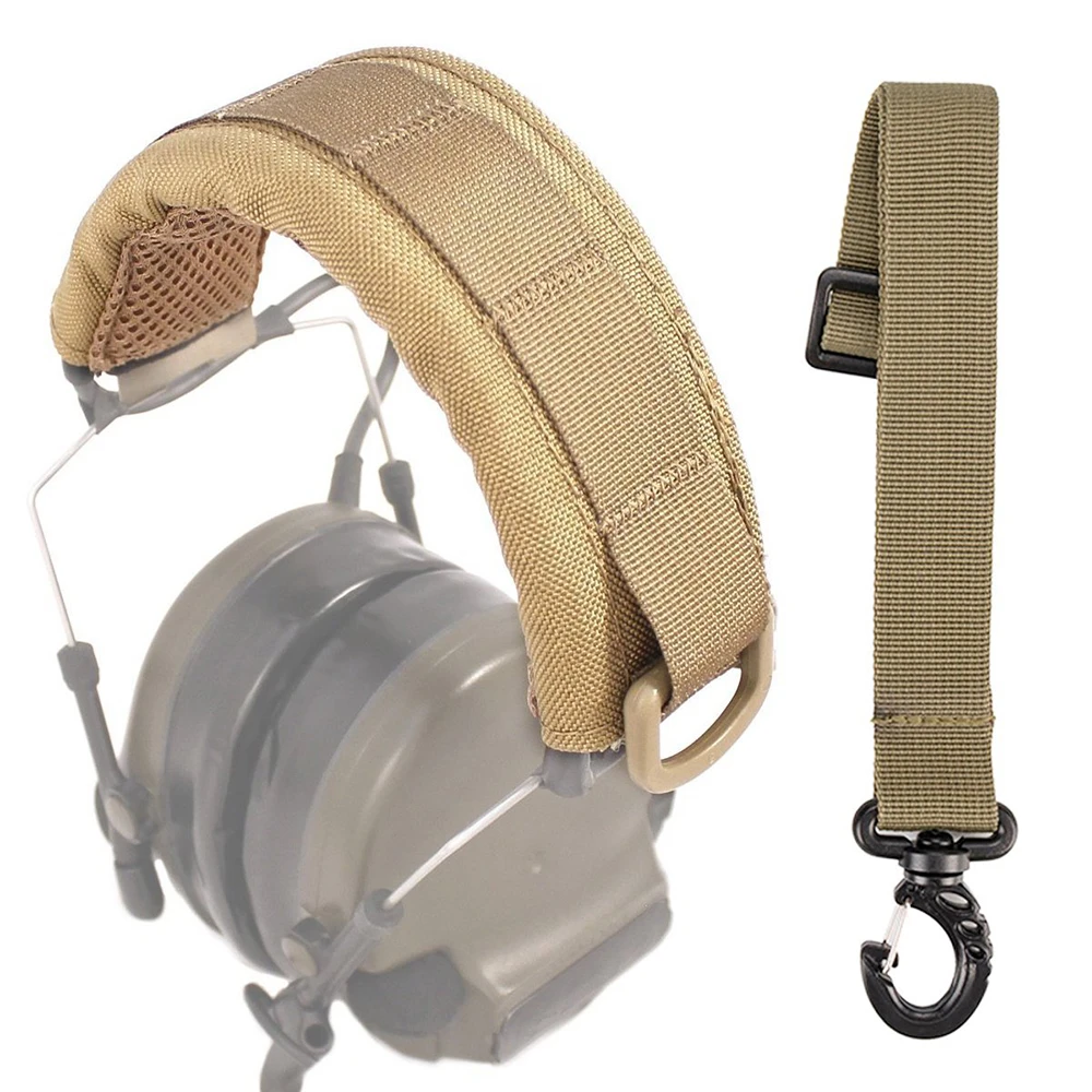 Outdoor Modular Headset Cover Molle Headband for General Tactical Earmuffs Microphone Hunting Accessories Headphone Cover