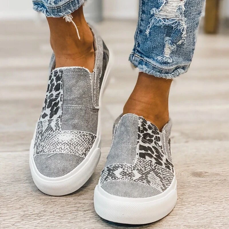 2021 Autumn Women Flat Shoes PU Canvas Gladiator Shoes Women Luxury Designers Wedge Ladies Casual Beach Office Party Sneakers