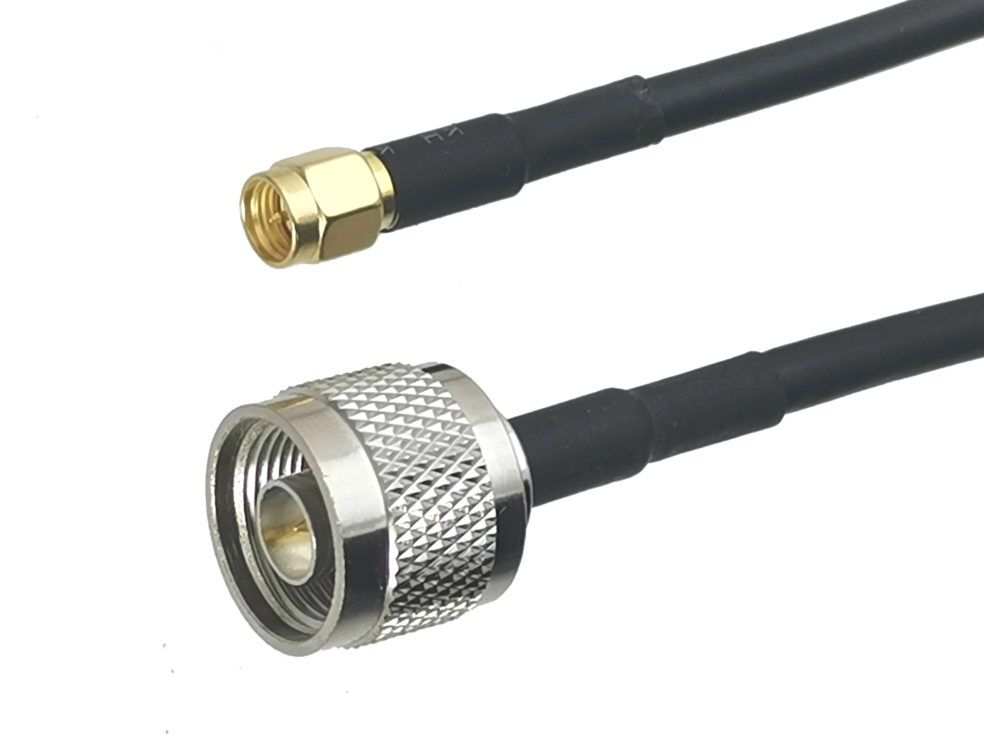 1Pcs RG58 N Male Plug to SMA Male Plug Connector RF Coaxial Jumper Pigtail Cable For Radio Antenna 6inch~50M