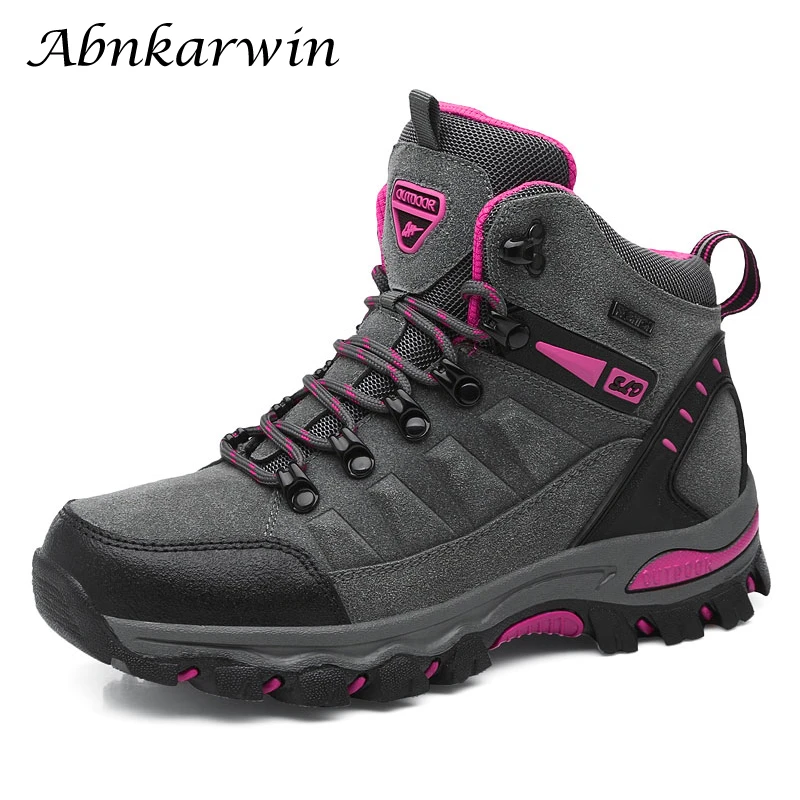 Winter Women Ankle Outdoor Trekking Boots Hiking Shoes Woman Mountain Climbing Treking Sneakers Wandelschoenen Botas Mujer