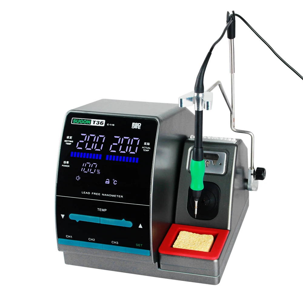 SUGON T36 Nano Soldering Station 1S Rapid Heating With JBC Soldering Tip For Integrated Circuit Component Welding Repair