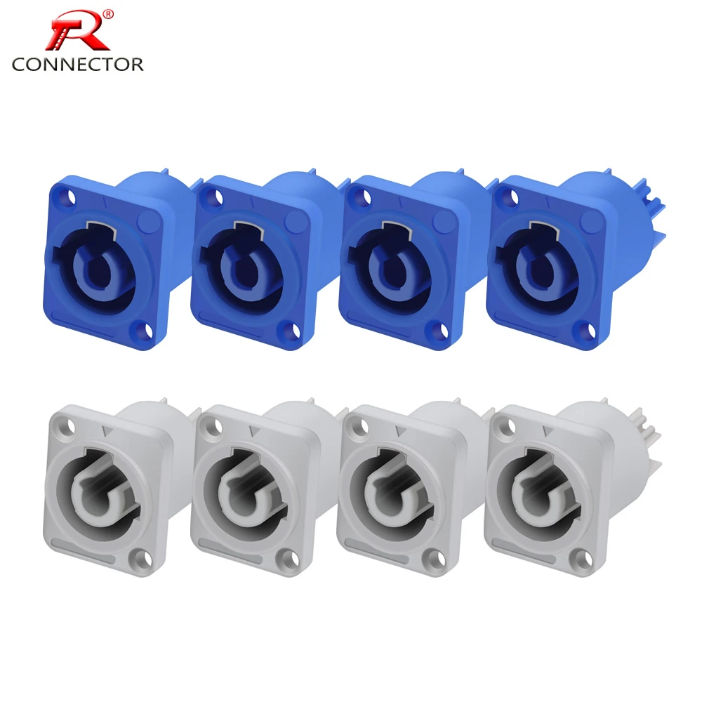 8pcs Powercon Chassis Connector 20A 3 pin Power Female Socket Terminals NAC3MPA-1&NAC3MPB-1 for Electric Drill LED Stage Lights